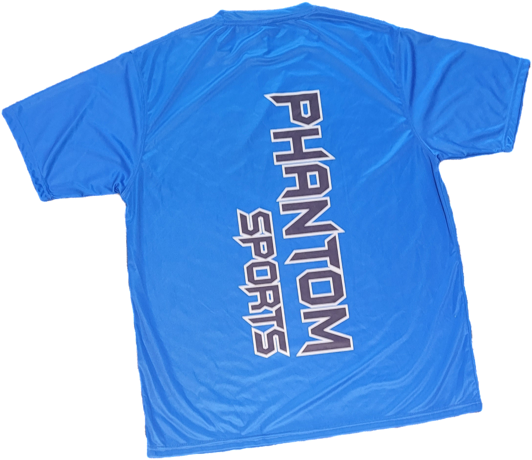 Blue Rounded Neck Phantom Sports Jersey