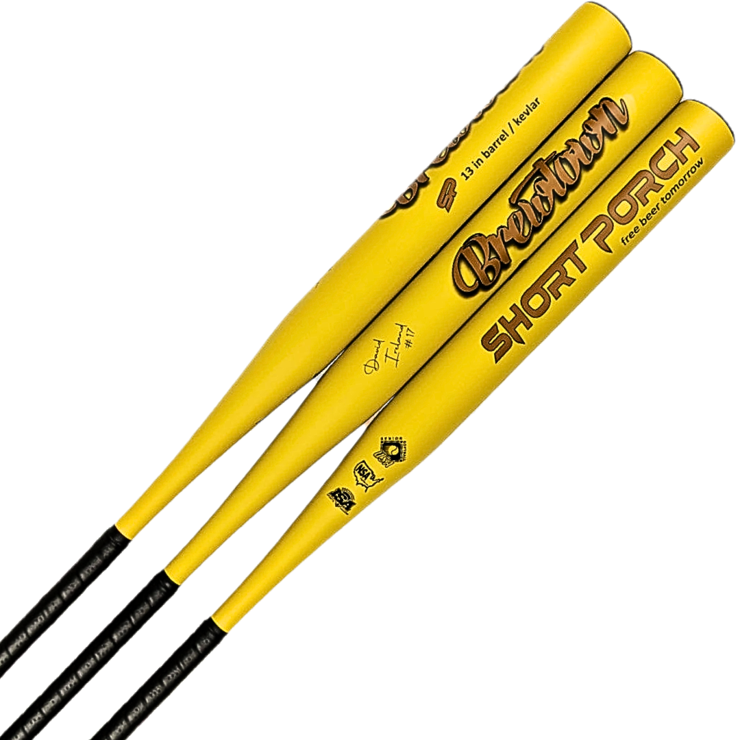 Short Porch Kevlar Brew Town - Senior Slow Pitch Softball Bat - 1-piece 13 inch