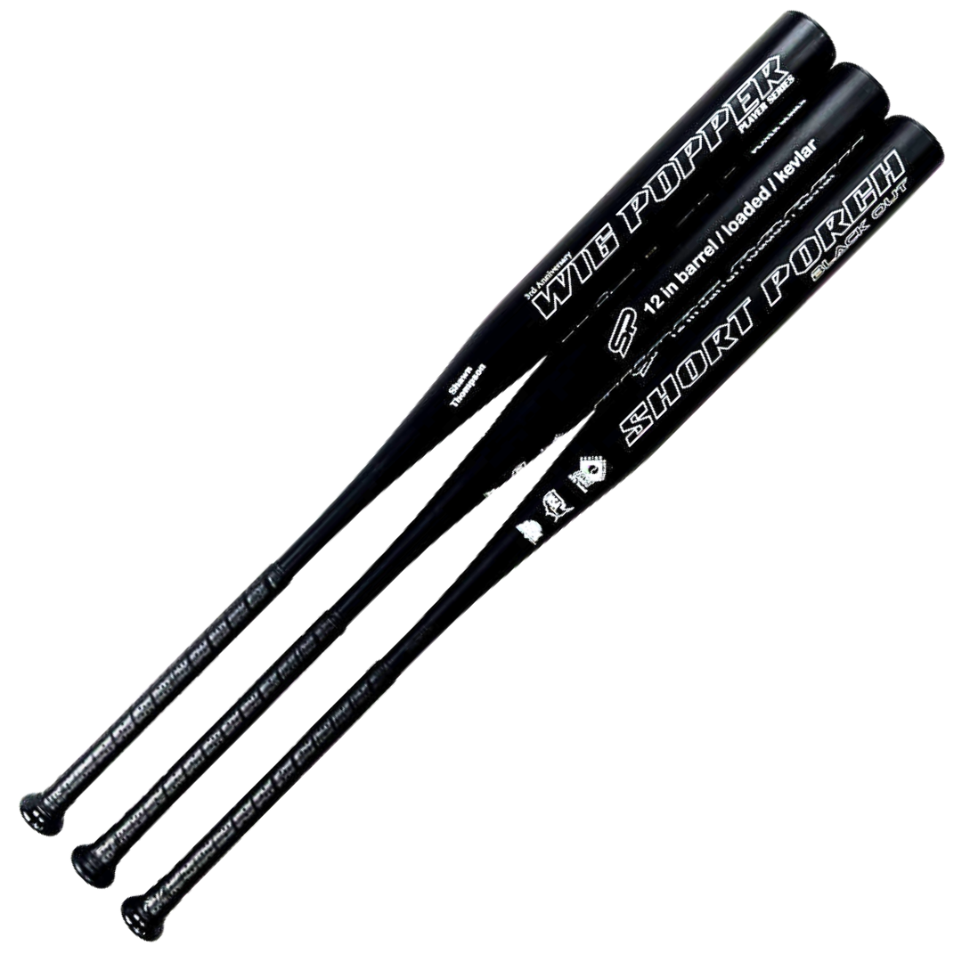 Short Porch Kevlar 3rd Anniversary Players Series Wig Popper - Senior Slow Pitch Softball Bat - 1-piece - 12 in barrel