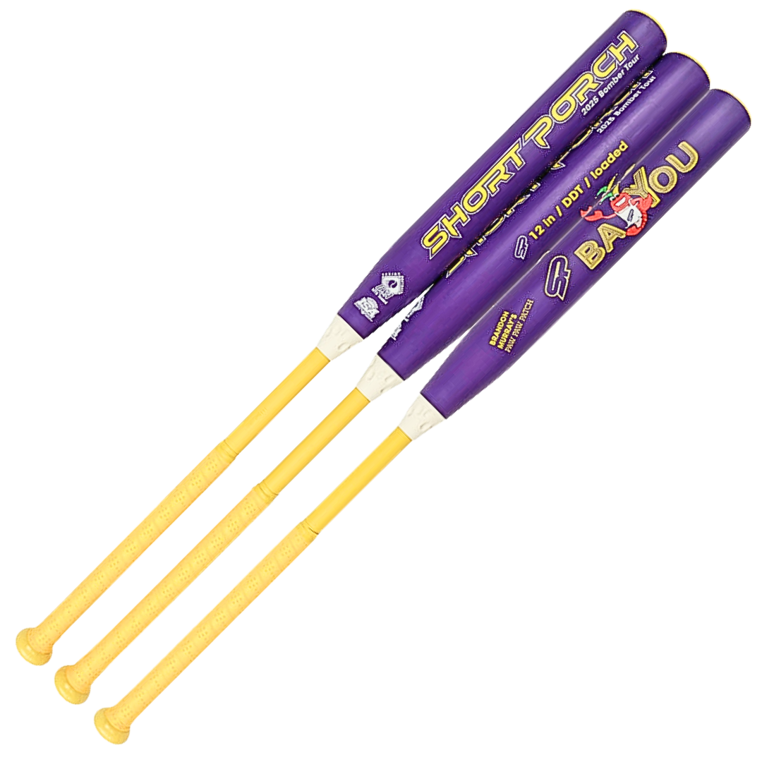 Short Porch Kevlar DDT Bayou Senior Softball Bat- 2 -pc 12 inch .75 endload