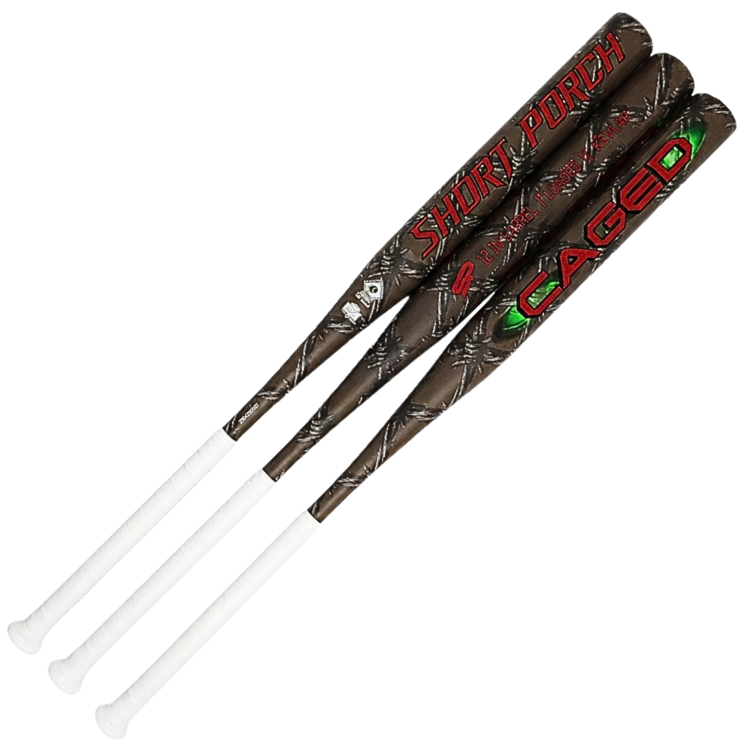 Short Porch Caged one piece with DDT - Senior Slow Pitch Softball Bat - 12.5 in Barrel