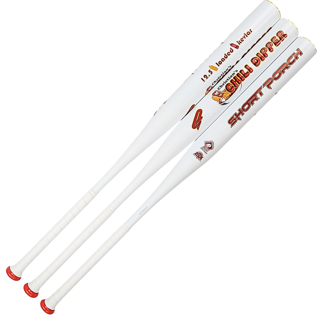 Short Porch Kevlar Chili Dipper with Spin Tech - Senior Slow Pitch 1 piece - 12.5 in" barrel softball bat
