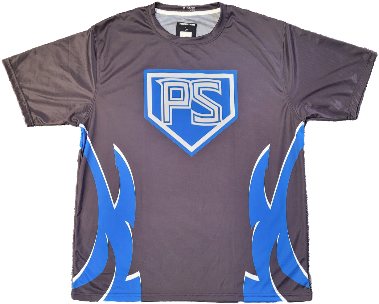 Black and Blue Mesh Jersey