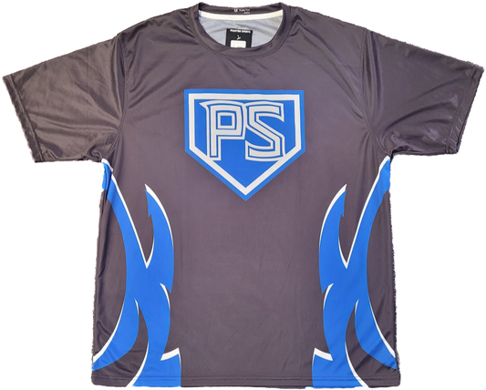 Black and Blue Mesh Jersey