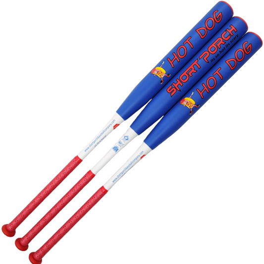 Short Porch Spring Training Series - Hot Dog - Senior Slow Pitch Softball Bat - 2-piece 12.75 inch