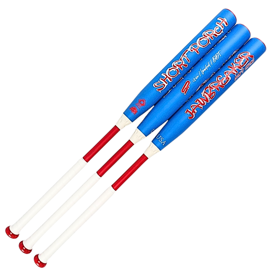 Short Porch "Bomb Pop" Jawbreaker two piece with DDT  - Senior Slow Pitch Softball Bat - 12in Barrel