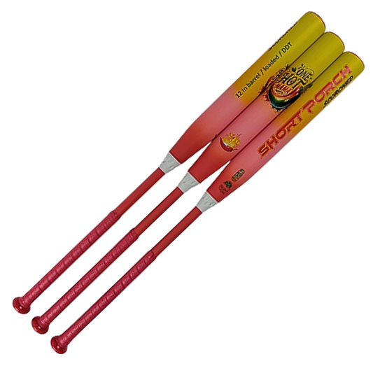 USSSA One Hot Mama Endloaded - Short Porch kevlar Slow Pitch Softball Bat - 2 piece 12in barrel