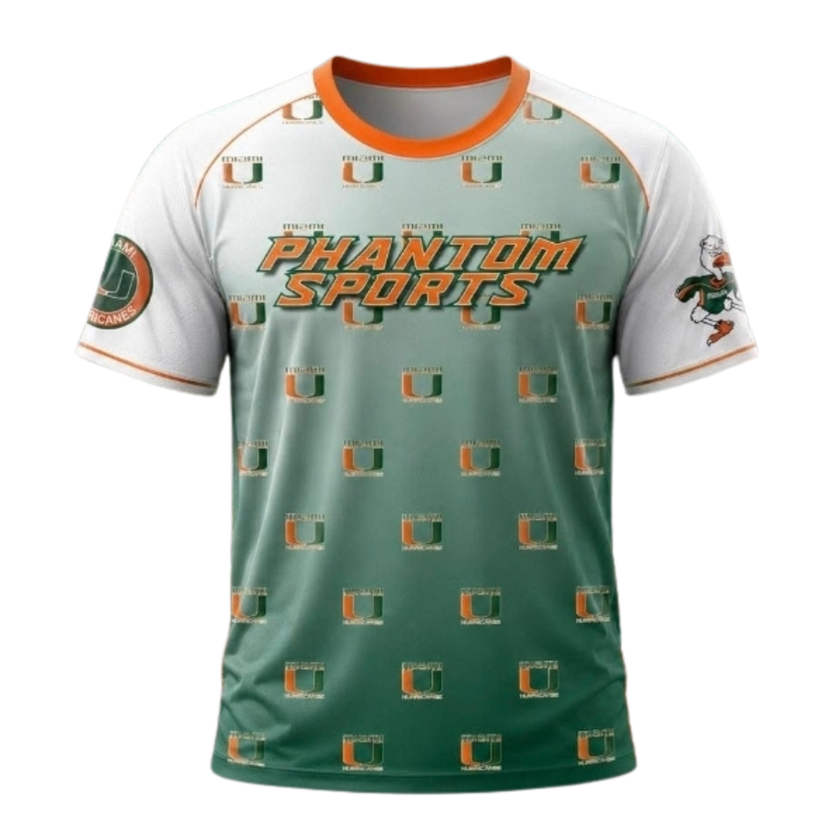 Phantom Sports Orange and Green Jersey