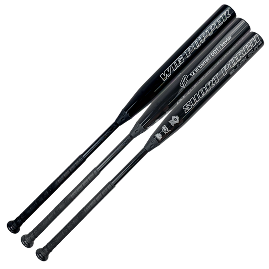 Short Porch Black Out with DDT Dave Velasquez signature - Senior Slow Pitch Softball Bat - 2-piece - 12in Barrel