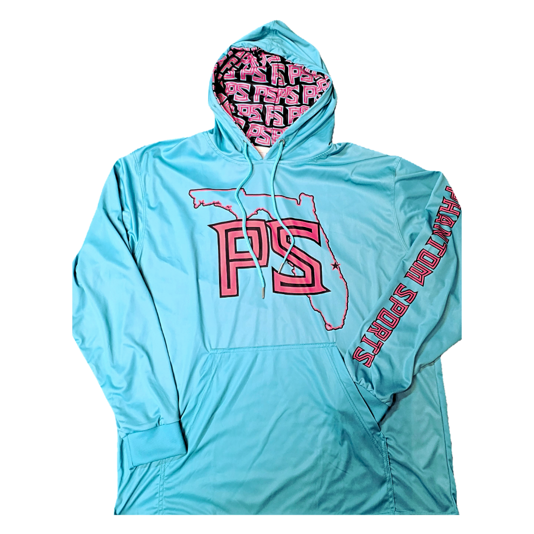 Teal Phantom Sports light weight hoodie