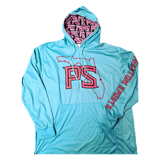 Teal Phantom Sports light weight hoodie