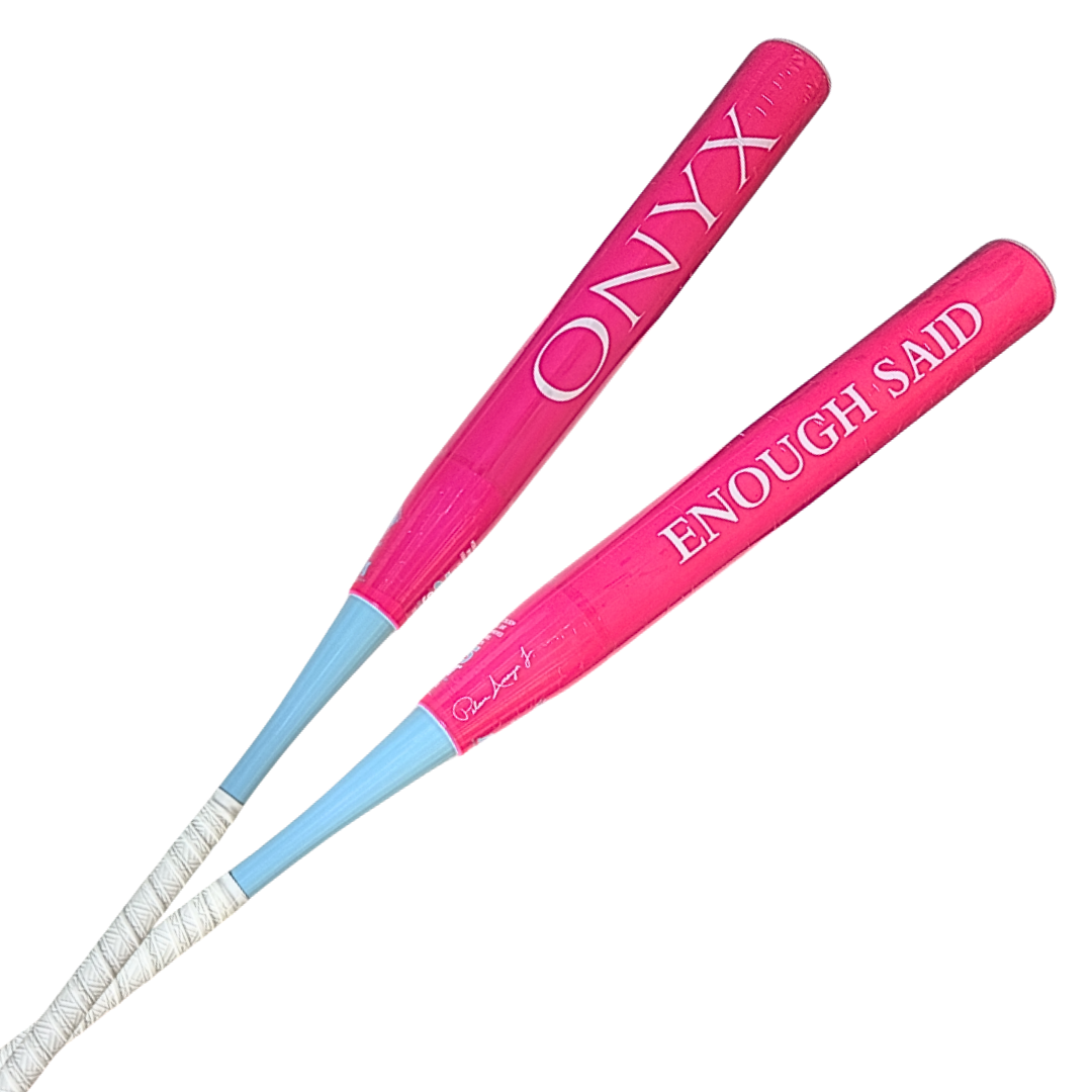 2026 Onyx Enough Said Pilar Amaya 2 Piece Tacky Barrel End Load Senior Softball Slowpitch Bat