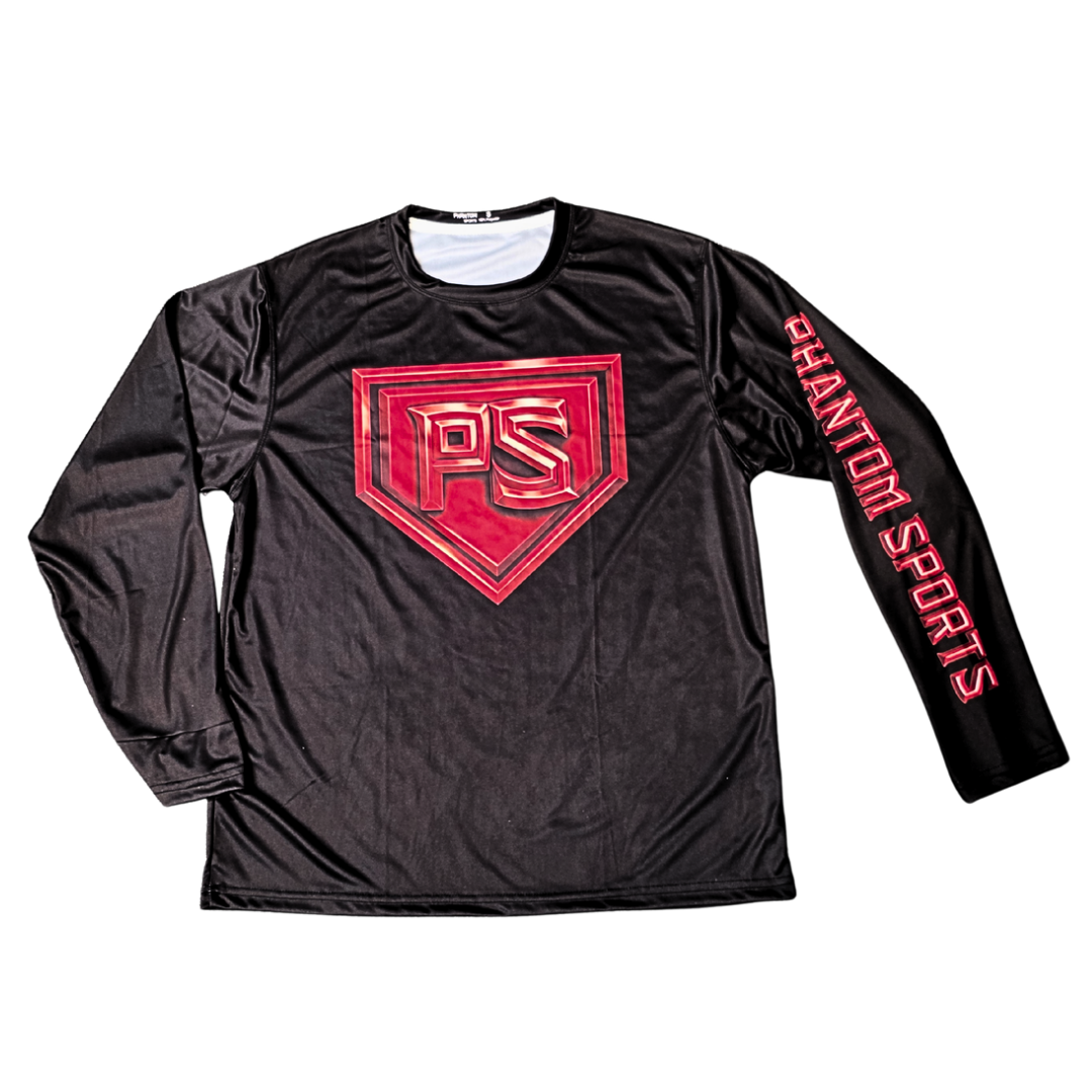 Red PS Long Sleeve Phantom Sports Jersey