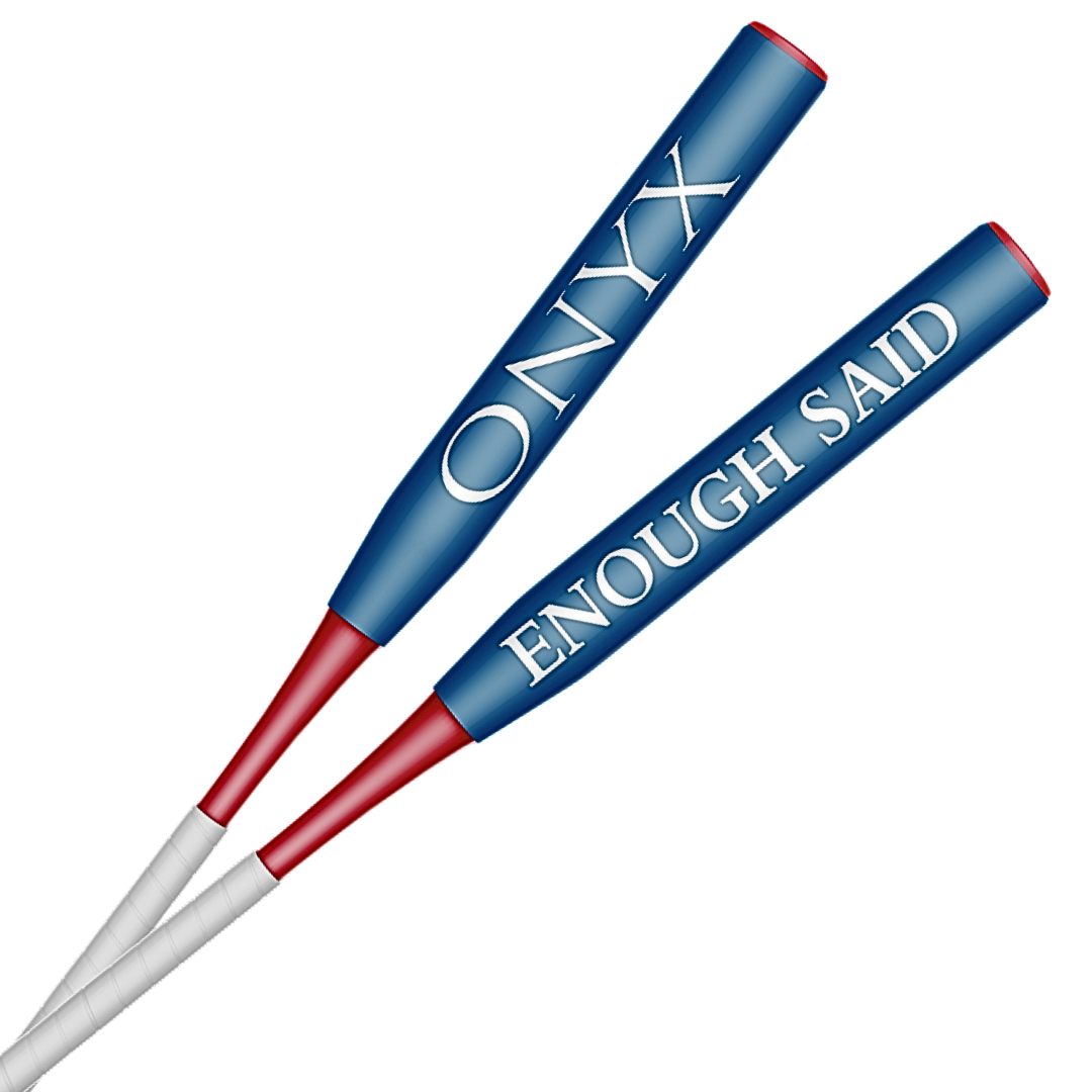 2026 Onyx Enough Said Blue Red White End Load Senior Softball Slowpitch Bat