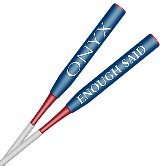 2026 Onyx Enough Said Blue Red White End Load Senior Softball Slowpitch Bat