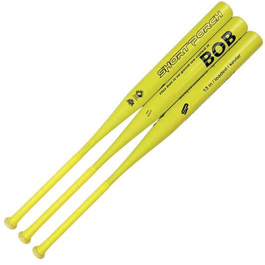 Short Porch Kevlar BOB with Spin Tech - Senior Slow Pitch Softball Bat - 1-piece 13 inch