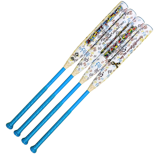 Short Porch limited edition Autism Balanced two piece with DDT  - Senior Slow Pitch Softball Bat - 12in Barrel