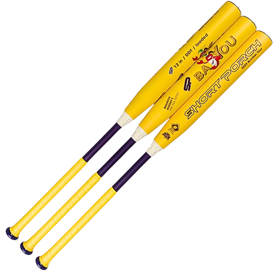 Short Porch Kevlar DDT Bayou Senior Softball Bat- 2 -pc 12 inch .75 endload