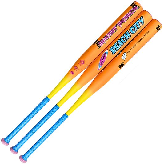 Short Porch Kevlar Beach City - Senior Slow Pitch Softball Bat - 1-piece 13 inch