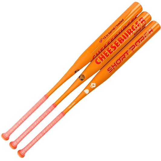 *Limited Edition* Kevlar Short Porch Cheeseburger with- Spin Tech - Senior Slow Pitch Softball Bat - 1-piece - 12 in barrel