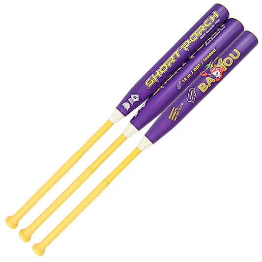 Short Porch Kevlar DDT Bayou Senior Softball Bat- 2 -pc 12 inch .75 endload