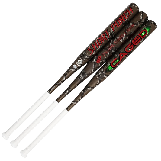 Short Porch Caged one piece with DDT  - Senior Slow Pitch Softball Bat - 12.5 in Barrel