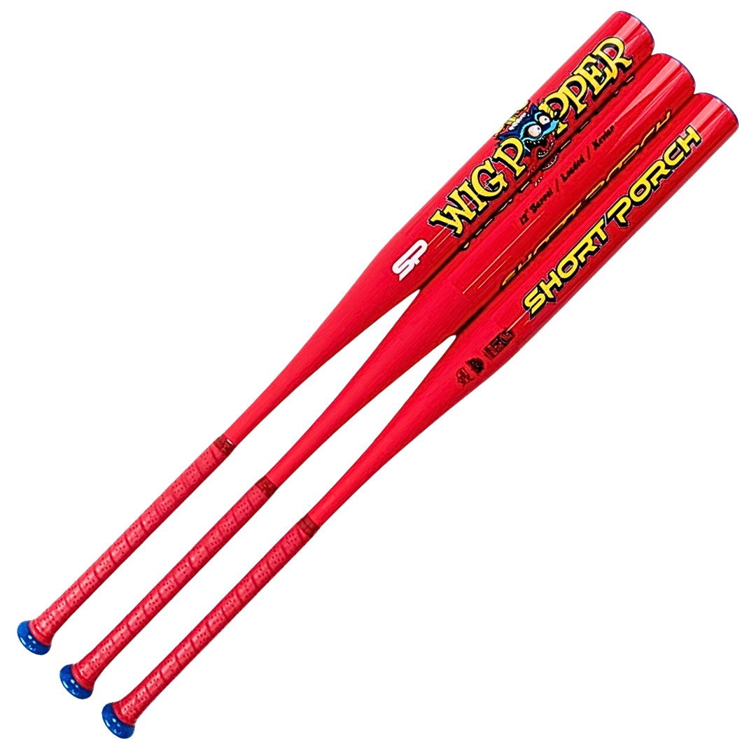 Short Porch Kevlar Wig Popper with Spin Tech Endloaded - USSSA Slow Pitch Softball Bat - 1-piece 12in barrel