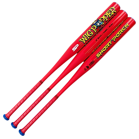 Short Porch Kevlar Wig Popper with Spin Tech Endloaded - USSSA Slow Pitch Softball Bat - 1-piece 12in barrel