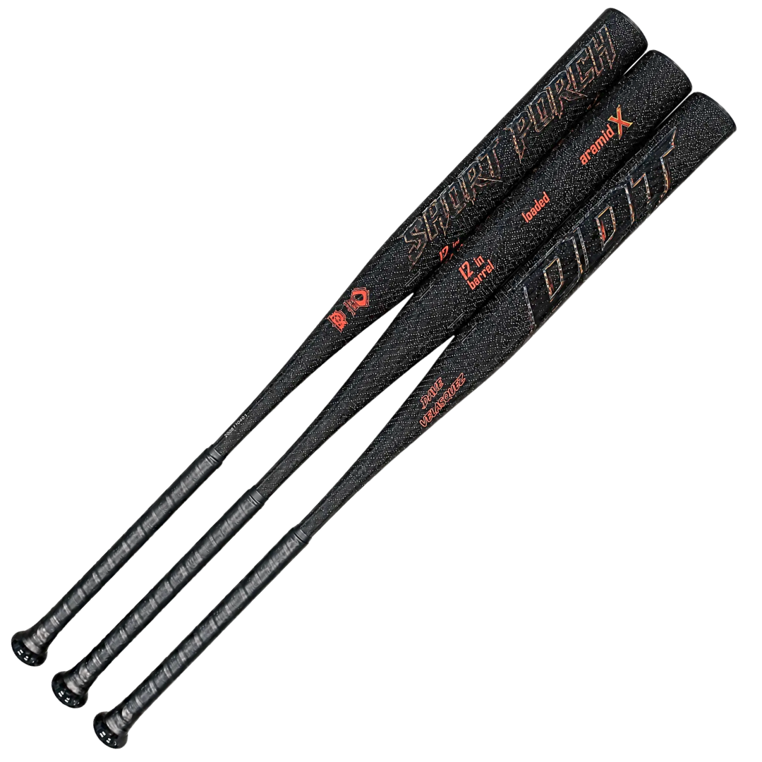 DDT (Dave Velasquez signature) - NO Spin Tech - 1-piece DDT - 12 in - Short Porch Senior Slow Pitch Softball Bat