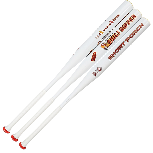 Short Porch Kevlar Chili Dipper with Spin Tech - Senior Slow Pitch 1 piece - 12.5 in" barrel softball bat