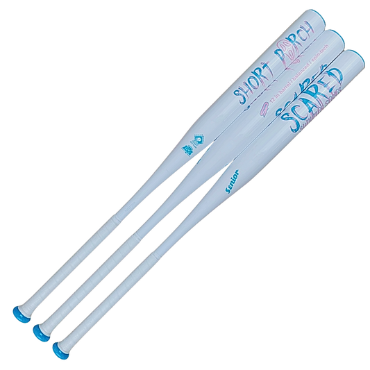 Summer Scared 1-pc Balanced with Spin Tech - Short Porch Senior Slow Pitch Softball Bat - 12-in