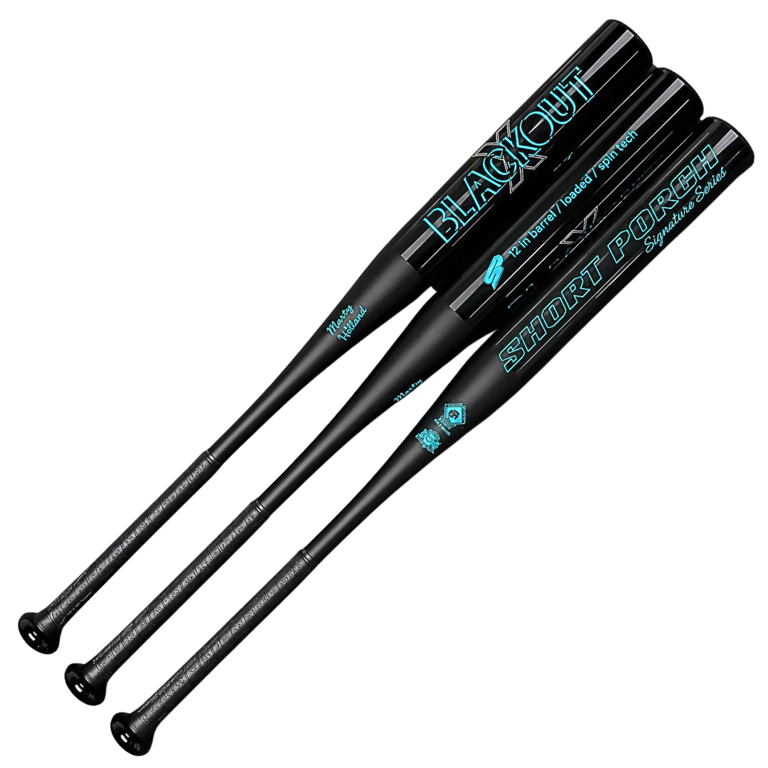 Black Out X with Spin Tech <Murray Williams signature>- 1-pc / 12 in - Short Porch Senior Slow Pitch Softball Bat - .5 load